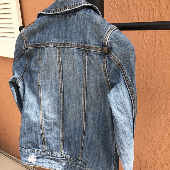 BILLABONG Design Closet Distressed Denim Jacket - Picture 7 of 8